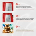 thumbnail image 2 of KAPAS Stainless Steel Chocolate Fondue Fountain, 3 Tiers Assembled, Perfect for Kid's Party, Holidays., 2 of 7
