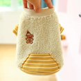 thumbnail image 2 of Pet Clothing Bear Hoodie Dog Clothes Lamb Wool Dogs Clothing Pet Outfits Soft Warm Cute Cotton Yorkies Autumn Winter Boy Dog Clothes Gift-M, 2 of 4