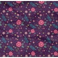 thumbnail image 4 of oneOone Organic Cotton Poplin Twill Fabric Leaves & Floral Artistic Print Fabric BTY 42 Inch Wide, 4 of 4