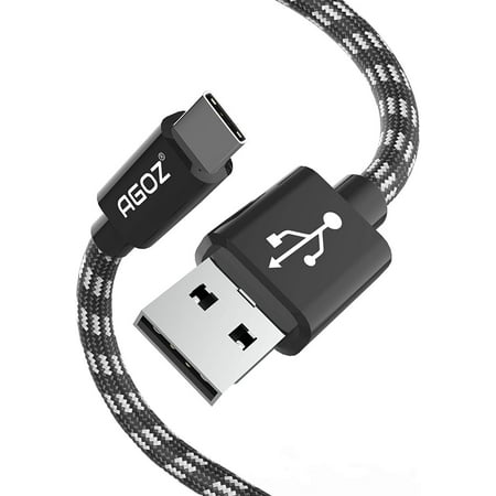 Agoz 10ft Type C USB Fast Charger Cable for Consumer Cellular ZMax 5G,Verve Connect, ZTE ZMAX One, ZTE Grand X MAX 2, Blade A3 Prime, Gabb Z2, ZMAX PRO, Axon M, Blade Max View, Visible R2, Blade Max 2