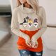 thumbnail image 2 of Sudadera Para Mujer Sudaderas Con Cuello Redondo Moda Casual Festival Impreso Blusa de Manga Larga Sudadera Con Capucha Tops Sweatershirt Odeerbi ODB130784, 2 of 5