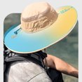 thumbnail image 4 of Sombrero de pescador con protección solar de verano de 60 cm de circunferencia, para hombre, para exteriores, impermeable y transpirable, 4 of 5