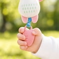 thumbnail image 4 of Plumora Plush Animal Teether Wind Chime Toy - Hanging for Car Seat, Stroller, and Crib, Soft Stuffed Figurine with Rattle, Soothes Gums, Great Baby Car Toy, Non-Toxic., 4 of 6