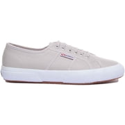Superga 2750 EFGLU Womens Lace Up Leather Sneakers In Grey Size 6.5