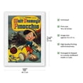 thumbnail image 2 of Walt Disney’s Pinocchio - with Jiminy Cricket - Vintage Film Movie Poster c.1940 - Japanese Unryu Rice Paper Art Print (Unframed) 18 x 24 in, 2 of 4