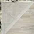 thumbnail image 4 of SAFAVIEH Dallas Jerrie Geometric Shag Area Rug, Ivory/Dark Grey, 10' x 14', 4 of 7