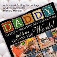 thumbnail image 2 of AISENIN Personalized Happy Fathers Day Throw Blanket for Men Black 6 Pictures Bed Blanket Custom Photos Throw Blanket Daddy Blanket Customized Dad Gifts, 2 of 4