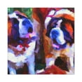 thumbnail image 1 of Saint Bernard in Impression - Canvas, 1 of 10
