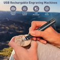 thumbnail image 5 of 1 Set Electric Engraving Pen Cordless Engraving Machine for Jewelry Wood Glass Stone Carving (Black), 5 of 6