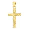 thumbnail image 4 of Ioka-14K Yellow Gold Cross Charm Pendant with 0.9mm Wheat Chain Necklace - 18", 4 of 6