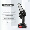 thumbnail image 3 of Handheld Electric Chain Saw Mini Portable Pruning Shears Chainsaw Rechargeable Cordless Cutter for Tree Branch Wood Cutting, 3 of 7