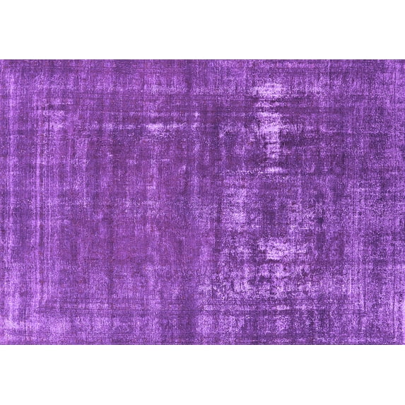 Ahgly Company Indoor Rectangle Oriental Purple Industrial Area Rugs, 2' x 5'
