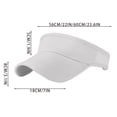 thumbnail image 3 of Outdor Breathable Summer Sports Visor Hat For Outdoor Activities Sun Lightweight Adjustable Headband, 3 of 5