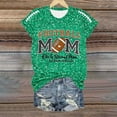 thumbnail image 4 of YDLCAFD T-Shirt Femme Décontracté Mode Imprimé Col Rond Manches Courtes Pull T-Shirt, 4 of 5