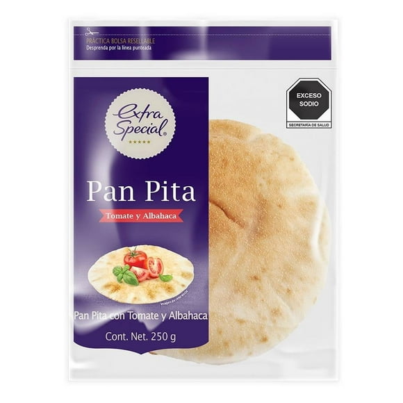 Pan pita Extra Special tomate y albahaca 250 g