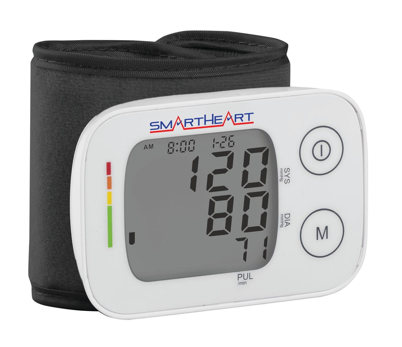 Smartheart Blood Pressure Monitor | Adult Wrist Cuff | Intelligent Inflation Technology | 2-Person Memory