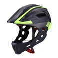 thumbnail image 1 of Casco de bicicleta para niños Casco protector integral ajustable Casco de bicicleta de montaña Negro, 1 of 9