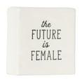 thumbnail image 3 of Linden “The Future is Female” Porcelain Tabletop Square Art Plaque, 3 of 4