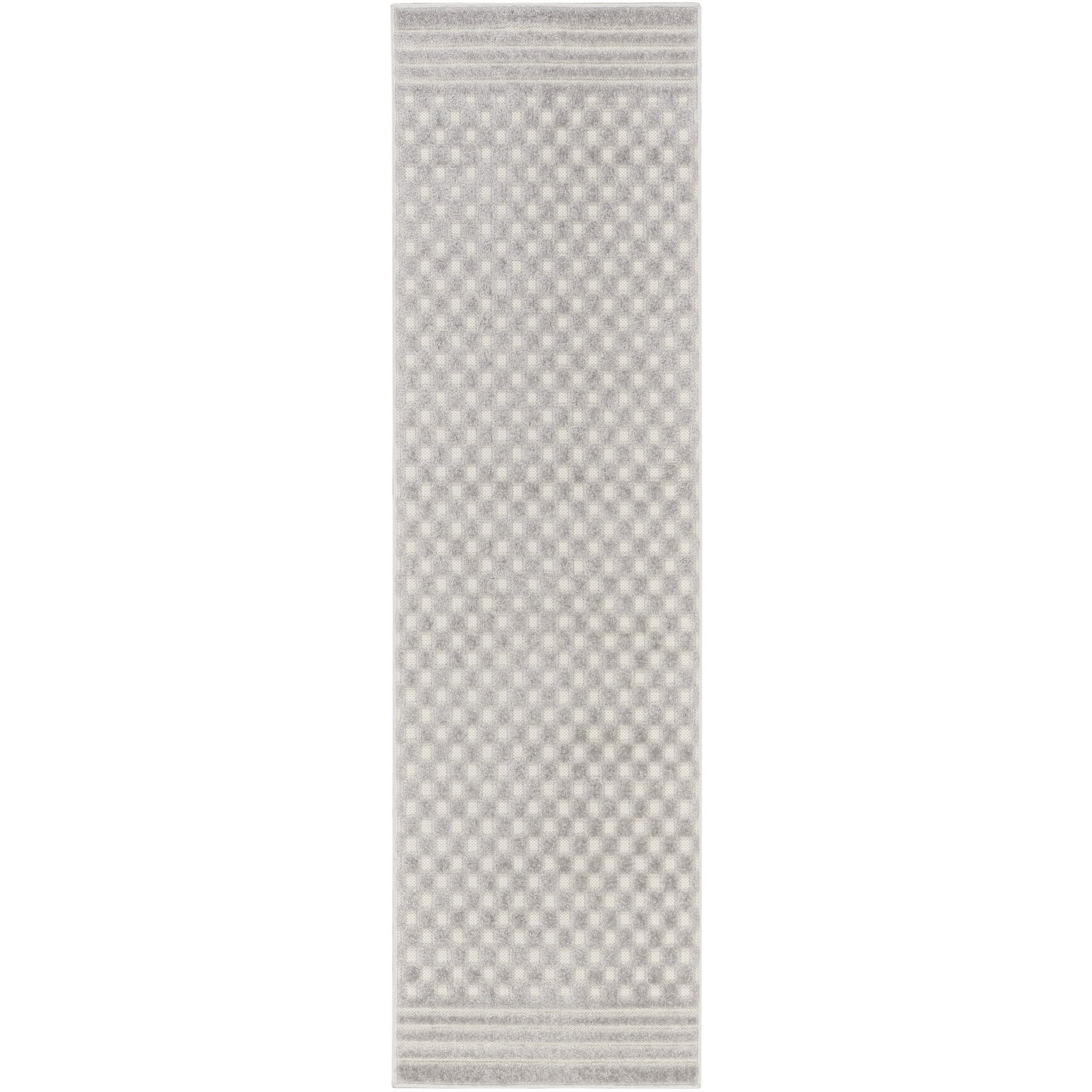 Nourison Casual 2' x 6' Light Grey Modern Indoor Rug