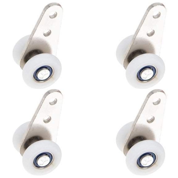 MIANGASTORE 4Pcs Curtain Hanging Round Wheels Mute Curtain Runners Wheel Furniture Parts