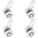 thumbnail image 1 of 4 ruedas redondas para colgar cortinas, silenciosas, para muebles, 1 of 6