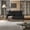 Gray 02, variant on Leumius 47" Small Loveseat Sofa Couch for Small Spaces,Corduroy Upholstered 2-Seater Love Seats for Apartment, Bedroom,Office,Black