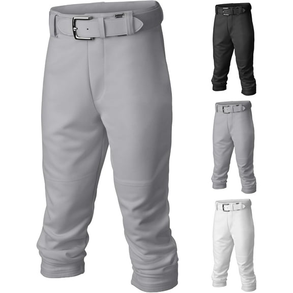 Easton Boy's PRO Baseball Pants | Youth Sizes | Full Length | Elastic Bottom | Multiple Colors