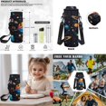 thumbnail image 7 of KUIFORTI Print Planet Bookbag and Lunchbox, 4 Piece Kids Backpack Set for Boys Elementary Middle School,School Bag with Pencil Pouch Water Bottle Sleeve Back to School Supplies, 7 of 7