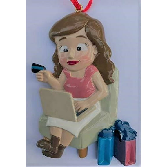 SHOPAHOLIC LOVE TO SHOP CHRISTMAS ORNAMENT