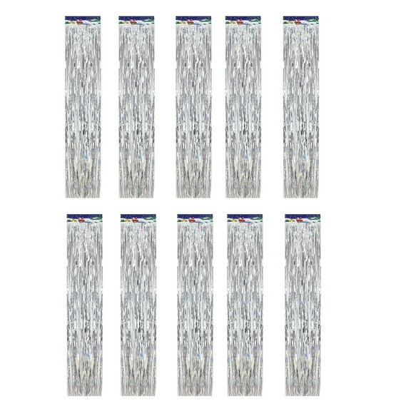 10PCS Tinsel Fringe Garland PET Christmas Tree Window Party Decorations