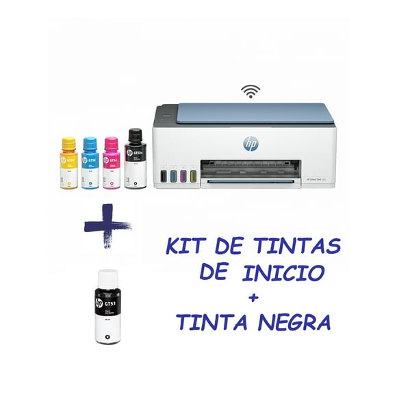 Impresora Multifuncional HP Smart Tank 585 Tinta Continua Color Wi-Fi BLUETOOTH ADF TINTA NEGRA