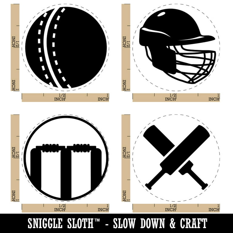 Premium Vector  Cricket equipment illustrations set, protective helmet and  pads, ball, wooden wicket and bats.