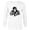 White, variant on Rise of the Planet of the Apes Monochrome Caesar Glare - Long Sleeve T-Shirt for Men - Customized-Navy