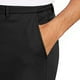 thumbnail image 5 of Pantalones largos para hombre, de color liso, informales, con botones en la cintura y bolsillos con cremallera, para exteriores, de golf, estilo corsé, de poliéster., 5 of 5