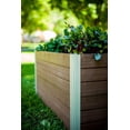 thumbnail image 2 of Vita Urbana 4'L x 4'W x 22"H Vinyl Keyhole Composting Garden, Espresso Brown, VT17501, 2 of 9