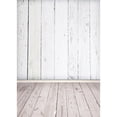 thumbnail image 3 of 5x7FT Photography Backdrop Vinyl Background Studio Photo Backdrop Wood Wall Floor Flower Retro Grey Cloth Rolled Background For Photoshoot Video, 3 of 5