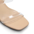 thumbnail image 3 of BURUDANI Women's Square Open Toe Block Heels Two Strap Slip On High Heeled Slides Sandals, 3 of 5