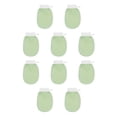 thumbnail image 1 of Seitruly Guante de baño portátil para el hogar, brazo, pierna, pecho, espalda, cuerpo, guantes exfoliantes, herramientas de ducha, accesorios Verde claro 10piezas, 1 of 6