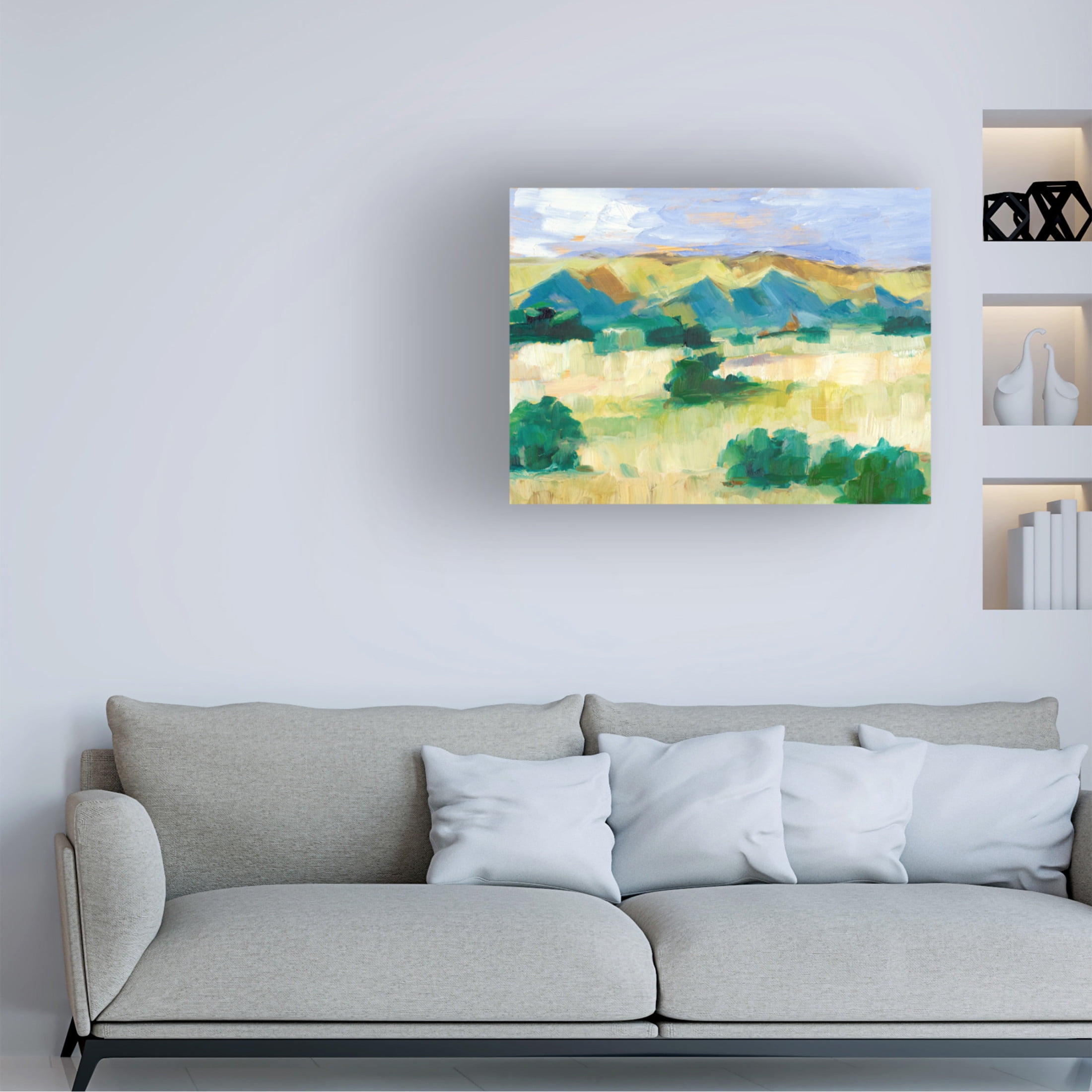 Canvas Wall Art - Ethan Harper 'Western Valley II' Wall Art for Living Room, Bedroom, or Office Décor by Trademark Fine Art - 24 x 18 Inches