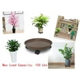 thumbnail image 5 of 11.81 Pouces Support de Plante avec Roues Capacité de Charge 100 Lbs Support de Pot de Fleurs Rond Soucoupe Plateau Roulant sous-Verre Caddies, 5 of 5