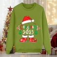 thumbnail image 4 of TTUHYWXI Matching Family Christmas Sweatshirts, Xmas Ugly Funny Jumper Long Sleeve Holiday Pullover Tops for Mom Dad Clothes (Green-Mom, XXL), 4 of 5