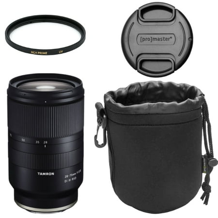 - TAMRON 28-75mm f/2.8 Di III RXD F/SONY, E-MOUNT/FULL-FRAME FORMAT, CONSTANT f/2.8 MAX APERURE, RXD STEPPING AF MOTOR, FLUORINE-COATED FRONT ELEMENT, MOISTURE-RESISTANT CONSTRUCTION