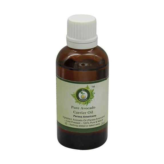 Avocado Oil Persea Americana Unrefined Avocado Oil Pure Avocado Oil For Hair For Face For Skin For Body For Cooking Pure Natural Cold Pressed 100ml 3.38oz By R V Essential