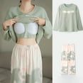 thumbnail image 2 of Pajamas For Women Set Comfortable Sleep Cozy 2 Piece Outfits With Fall Winter Sleepwear Loungewear Nightwear Nightclothes Homewear, 2 of 5