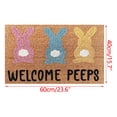 thumbnail image 3 of LSLJS Easter Doormat Easter Eggs Rabbit Entryway Front Porch Rugs Anti-Skid Bottom Floor Indoor Outdoor Carpet For Home Patio Home Decor, Easter Door Mat, 3 of 7