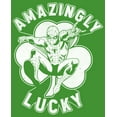 thumbnail image 2 of Boy's Marvel St. Patrick's Day Spider-Man Lucky Clover Graphic Tee Kelly Green Large, 2 of 4