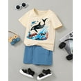 thumbnail image 4 of ZOEREA Toddler Boy Clothes Kids Summer Short Sleeve T-Shirt and Shorts Outfit 2 Piece Sweatsuit Clothing Set 2-7T, 4 of 8