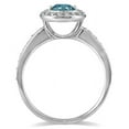 thumbnail image 2 of SZUL Women's 3/4 Carat TW Blue and White Diamond Ring in 14K White Gold, 2 of 3