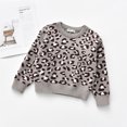 thumbnail image 1 of LSLJS Infant Kids Baby Girls Boys Leopard Print Knit Pullover Sweater Tops, Tddler Sweatshirt, 1 of 5