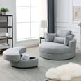 thumbnail image 4 of Modern Swivel Design with Storage Ottoman / Relax All Day in Living Room, 4 of 6